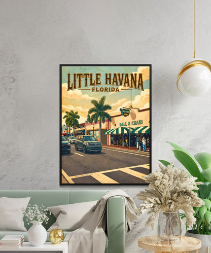 Little Havana Vintage Travel Poster -  Rhythm of Florida