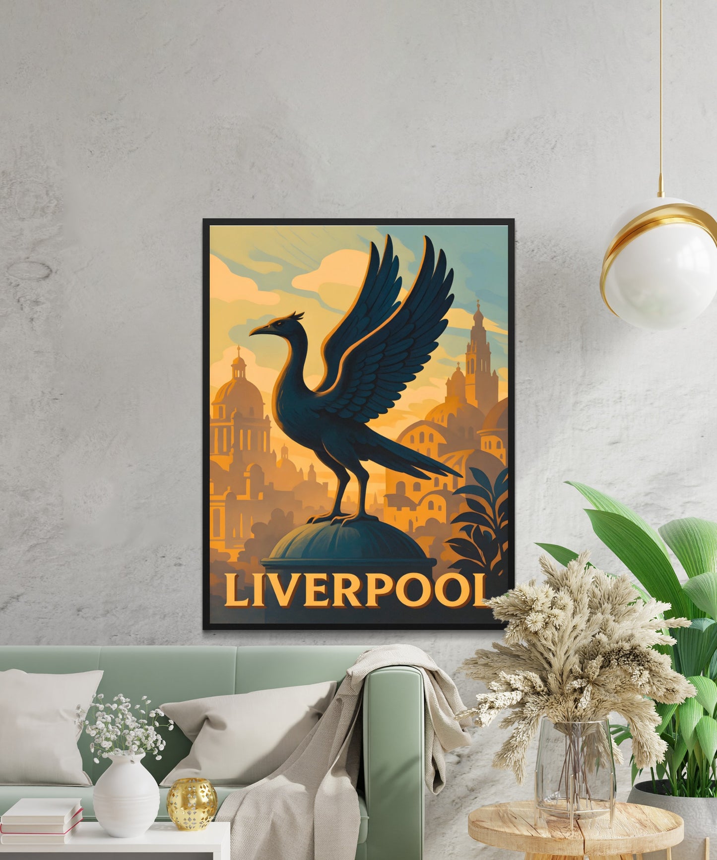 Liverpool Vintage Travel Poster - England