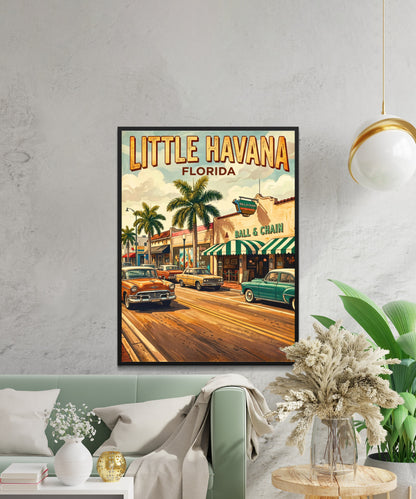 Little Havana Vintage Travel Poster -  Timeless Street