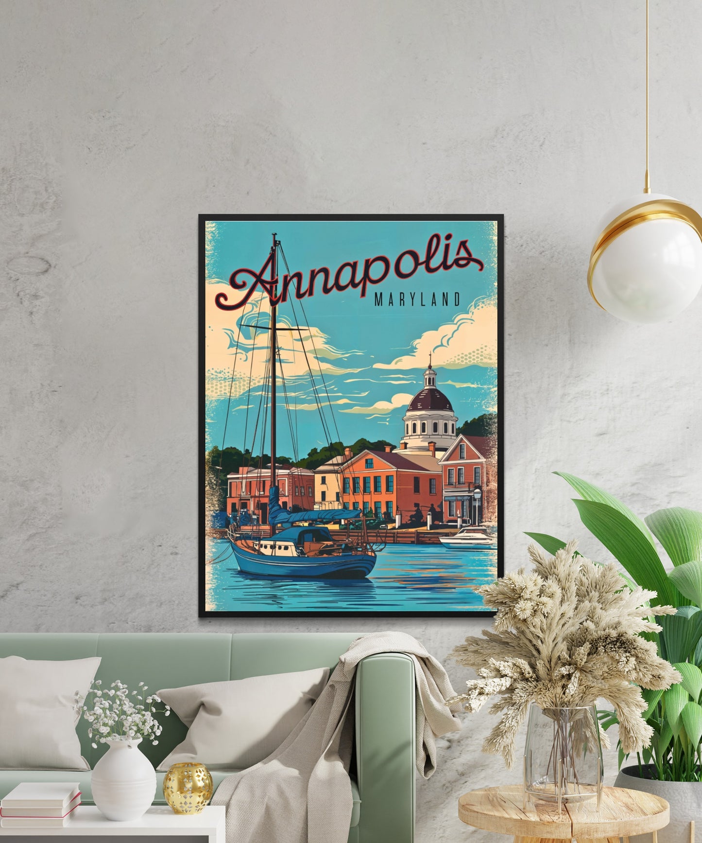 Annapolis, Maryland Vintage Travel Poster
