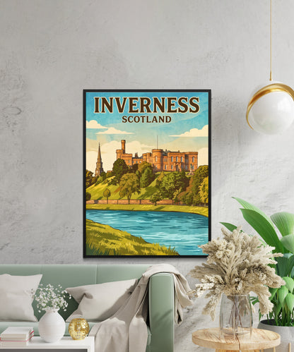 Inverness Vintage Travel Poster - Timeless Scotland