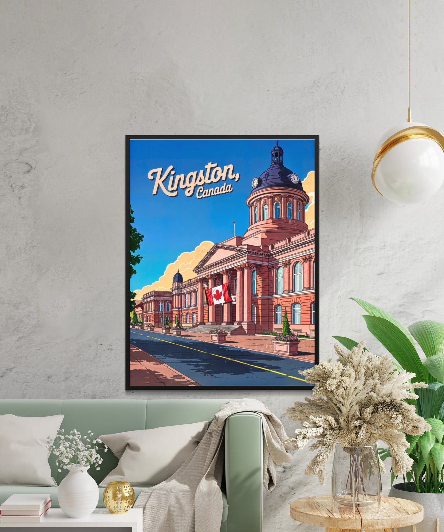 Kingston Vintage Travel Poster - The Limestone City
