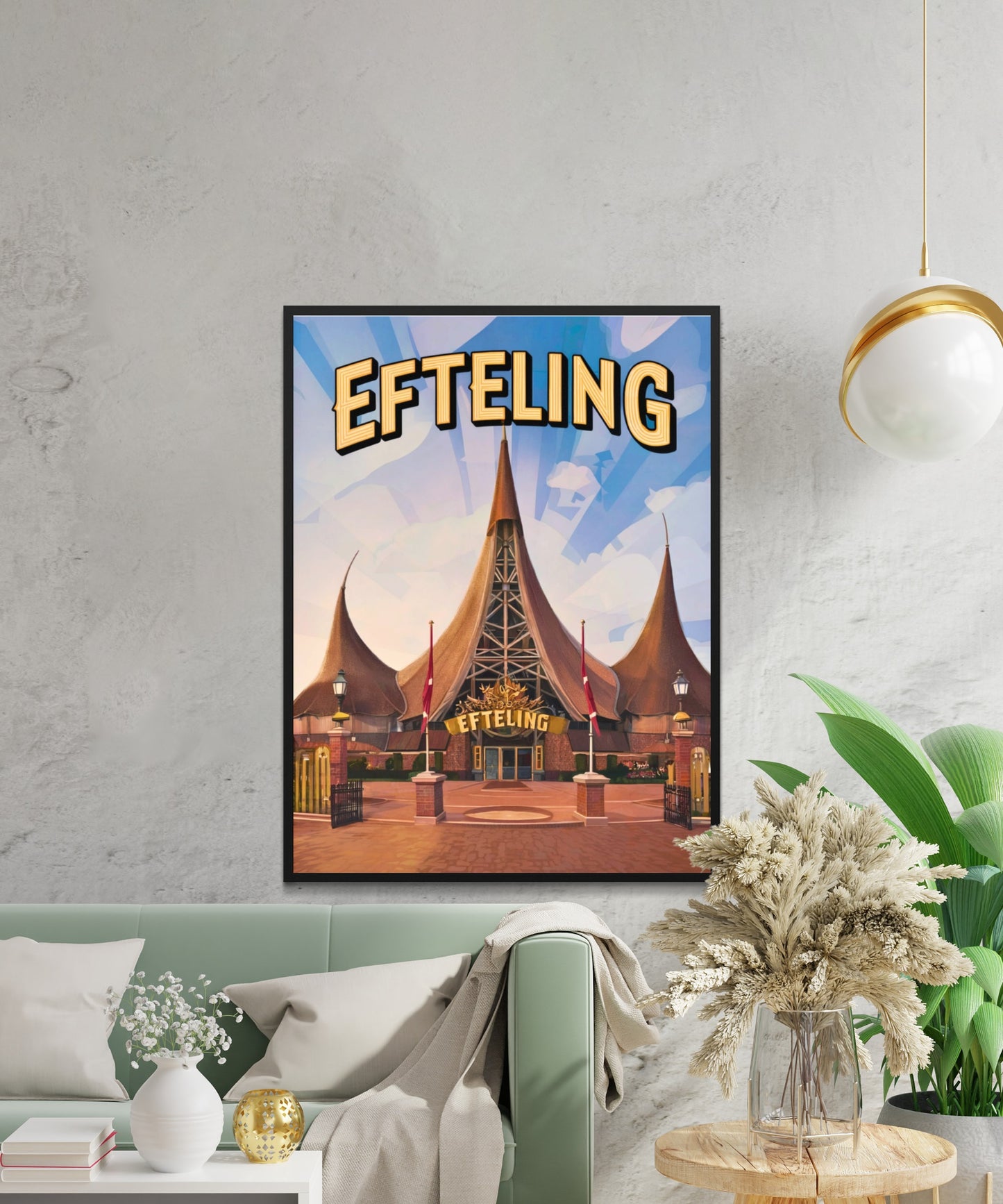 Efteling Vintage Travel Poster - Netherlands’ Most Enchanting Theme Park