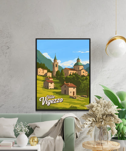 Valle Vigezzo, Italy Vintage Travel Poster - Gateway to the Alps