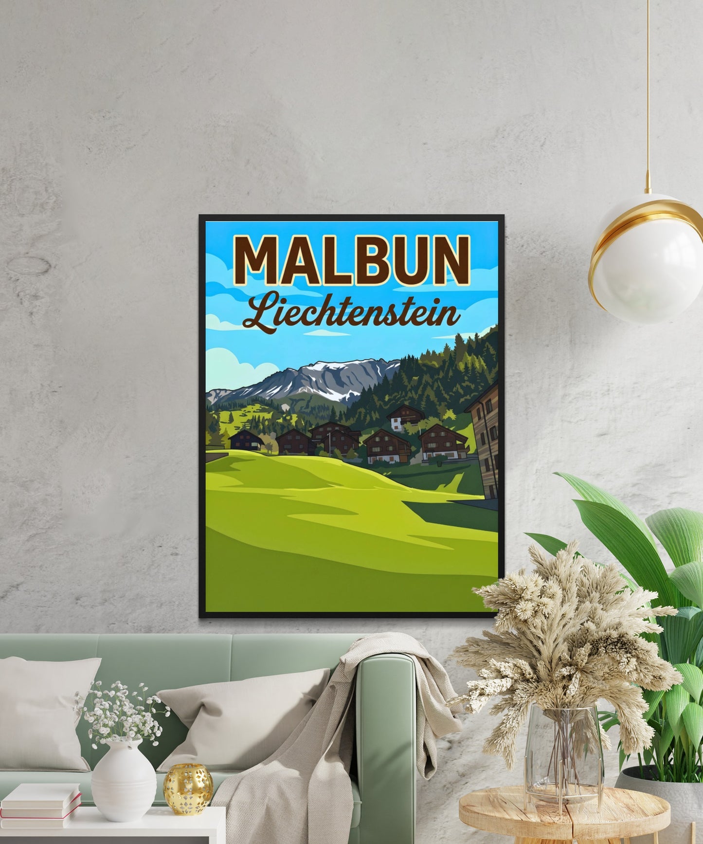 Malbun Vintage Travel Poster - Quiet Moments