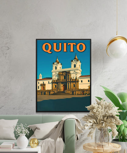 Quito Vintage Travel Poster - Ecuador’s Colonial Gem
