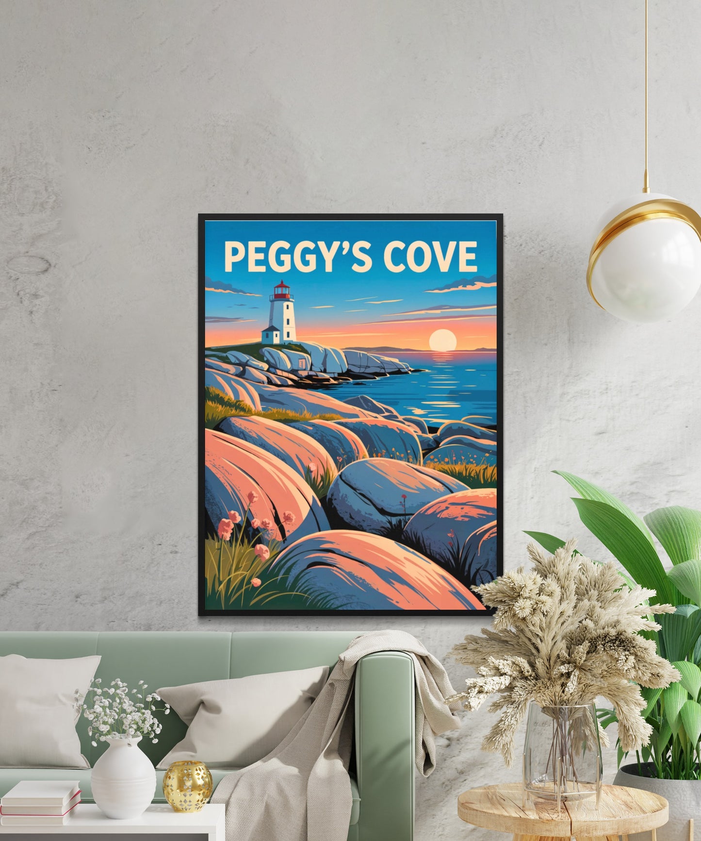 Peggy’s Cove Vintage Travel Poster