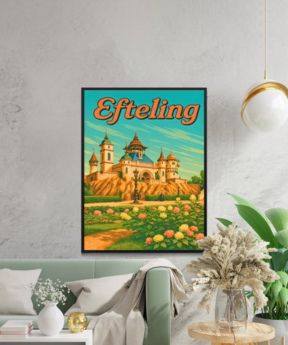 Efteling Vintage Travel Poster - Netherlands