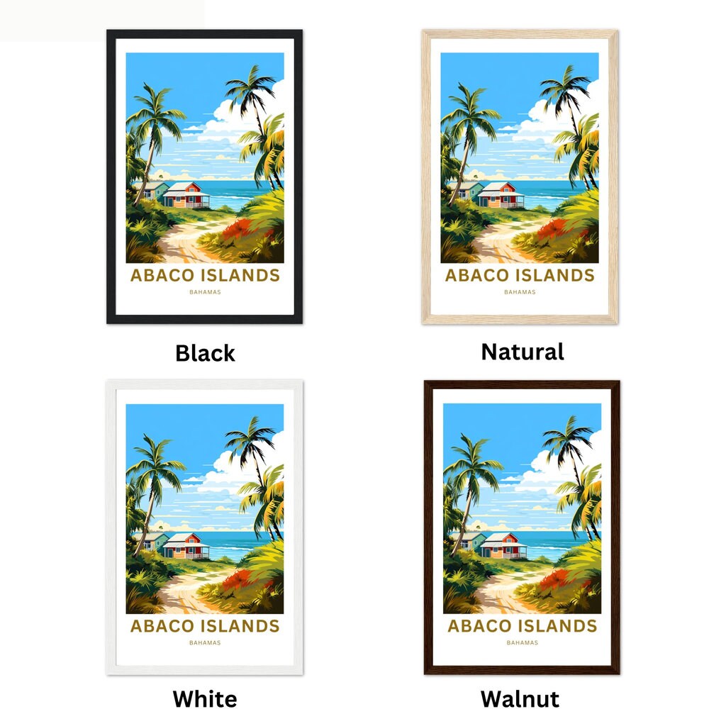 Abaco Islands Travel Poster