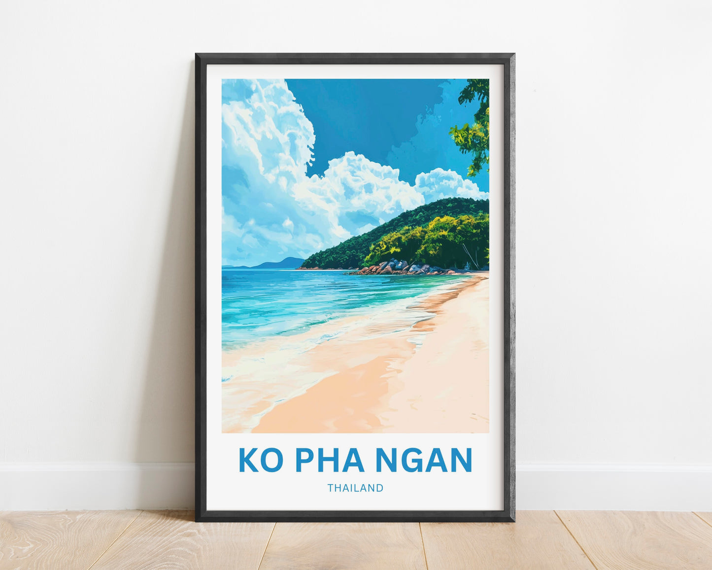 Ko Pha Ngan Travel Poster - Thailand