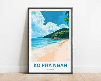 Ko Pha Ngan Travel Poster - Thailand