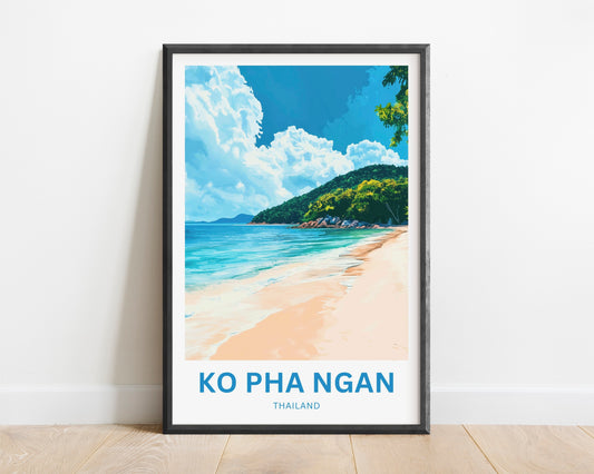 Ko Pha Ngan Travel Poster - Thailand