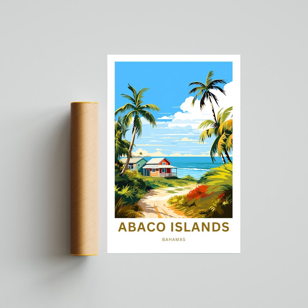 Abaco Islands Travel Poster