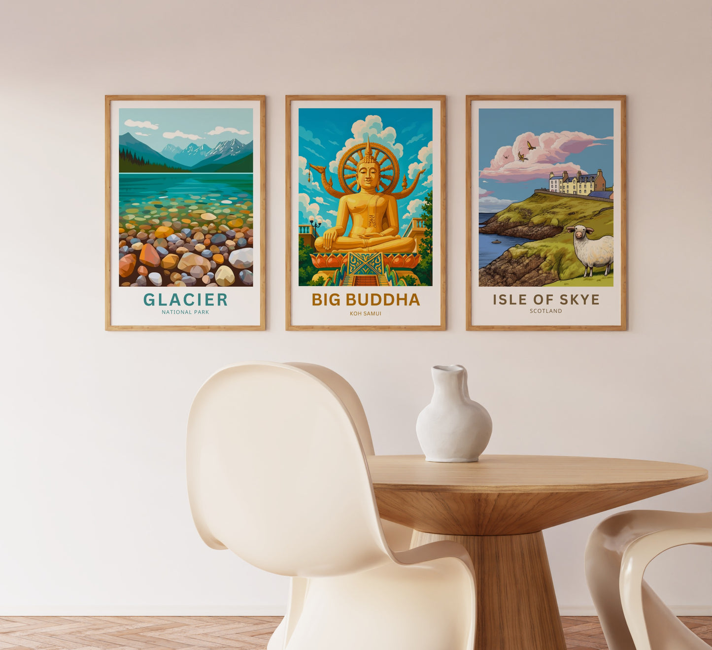 Big Buddha Travel Poster - Stunning view of Iconic Temple in Thailand