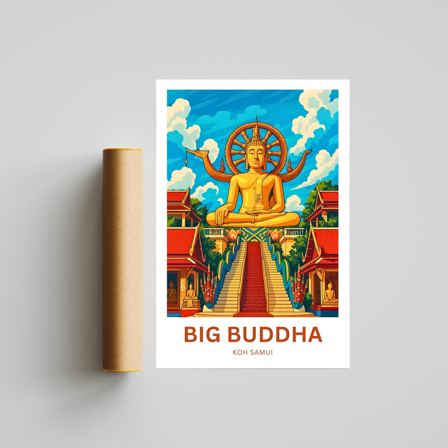 Big Buddha Travel Poster - Koh Samui