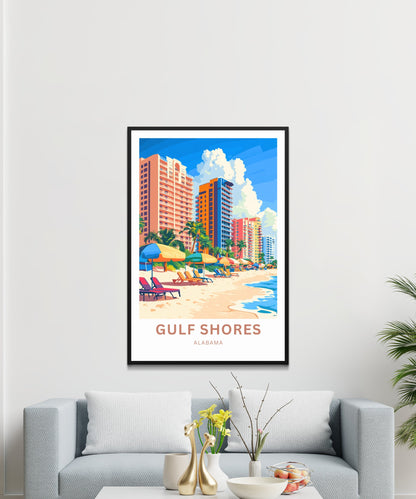 Gulf Shores Travel Print - Coastal Haven