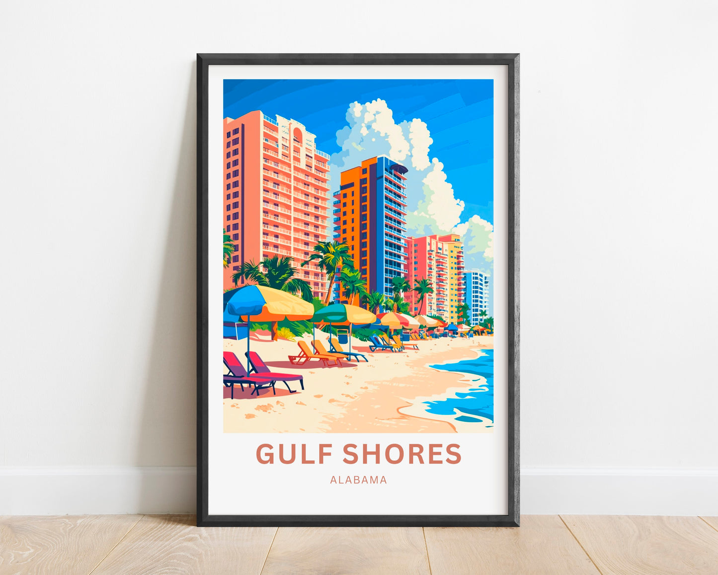 Gulf Shores Travel Print - Coastal Haven