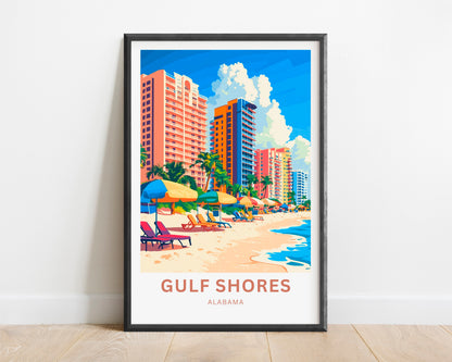Gulf Shores Travel Print - Coastal Haven