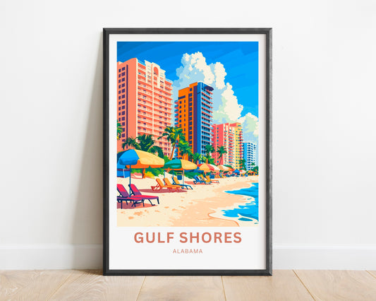 Gulf Shores Travel Print - Coastal Haven