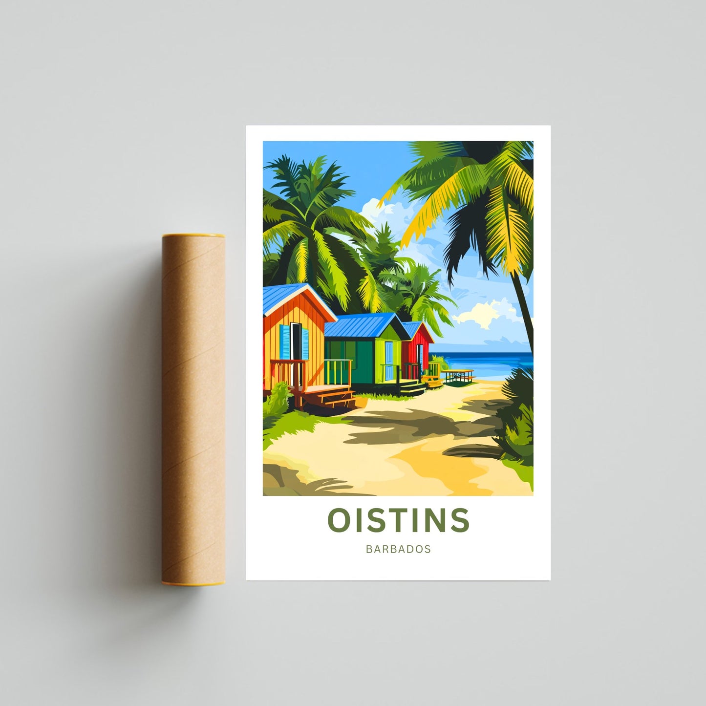 Oistins Travel Print