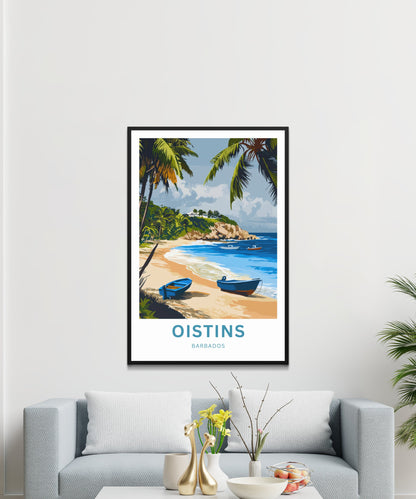 Oistins Travel Print - Crystal Clear