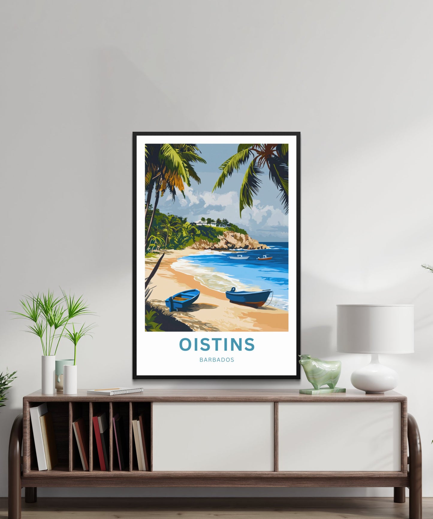 Oistins Travel Print - Crystal Clear