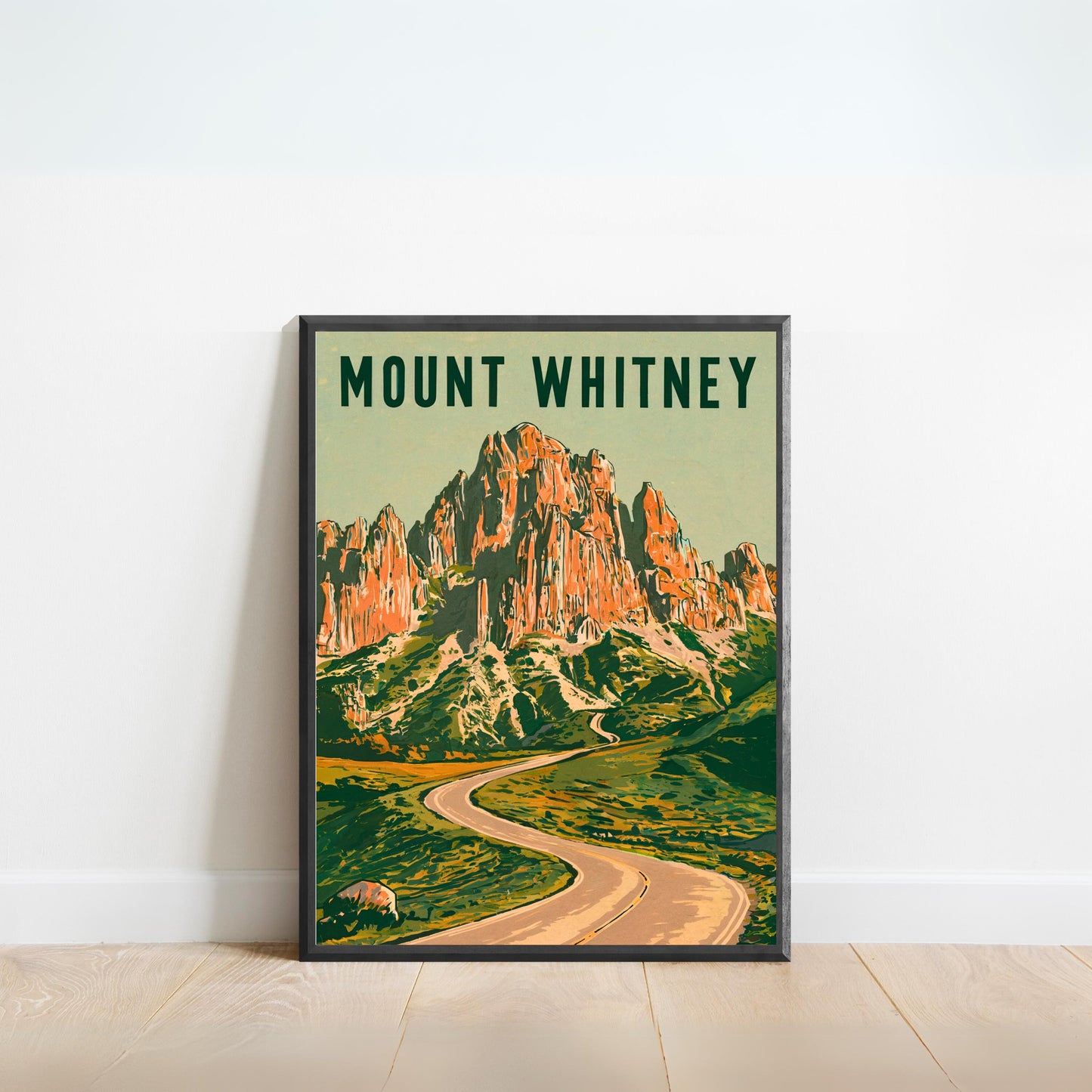 Mount Whitney Vintage Travel Poster - Alpine Wilderness