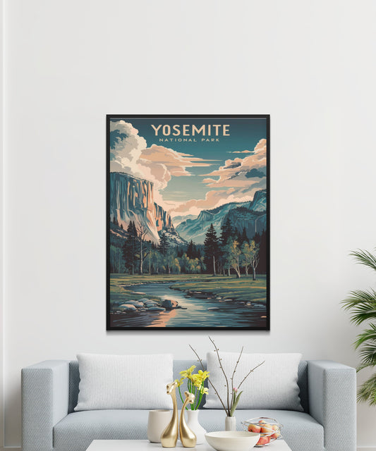 Yosemite Vintage Travel Poster