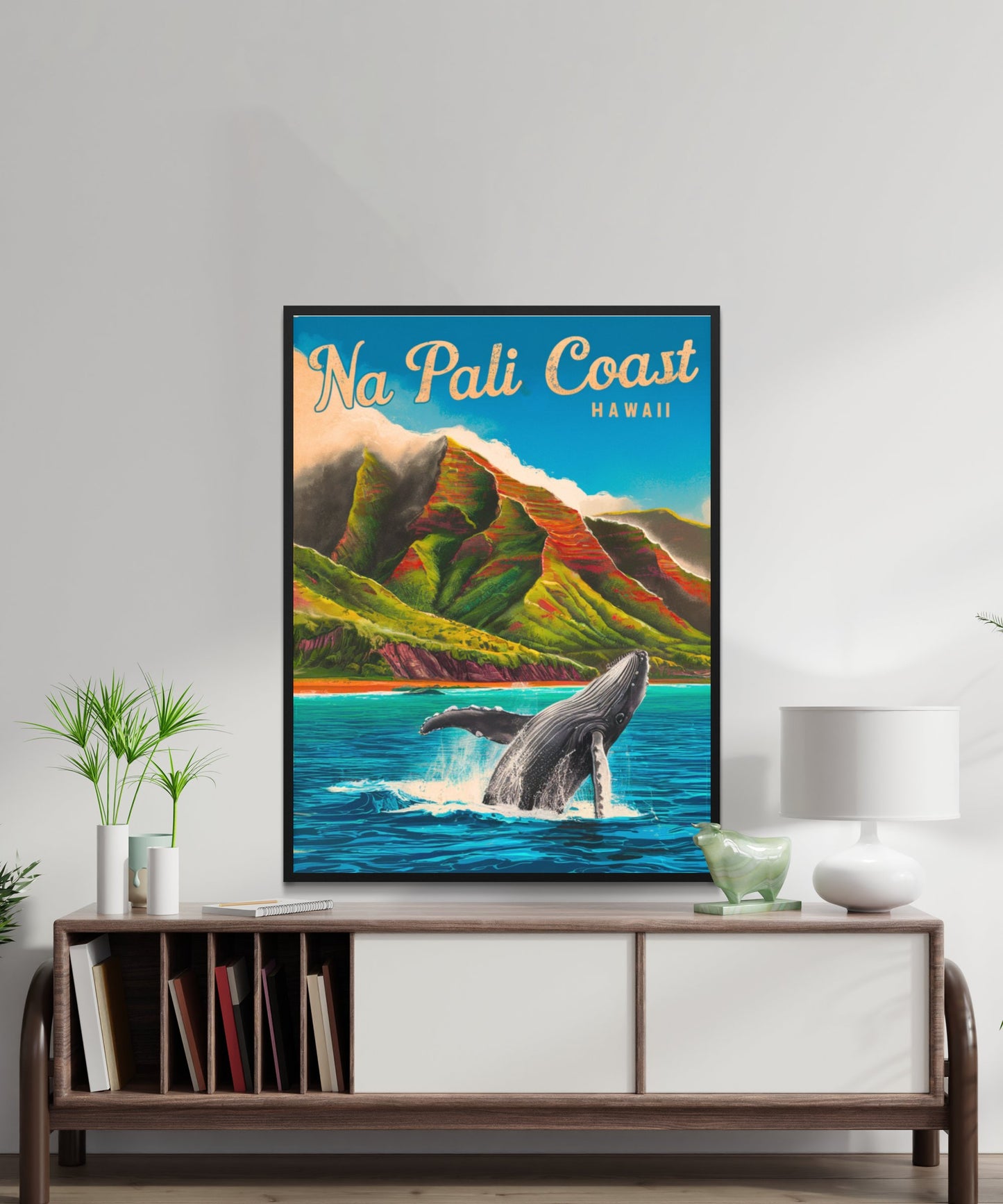 Na Pali Coast Vintage Travel Poster - Coastal Gem