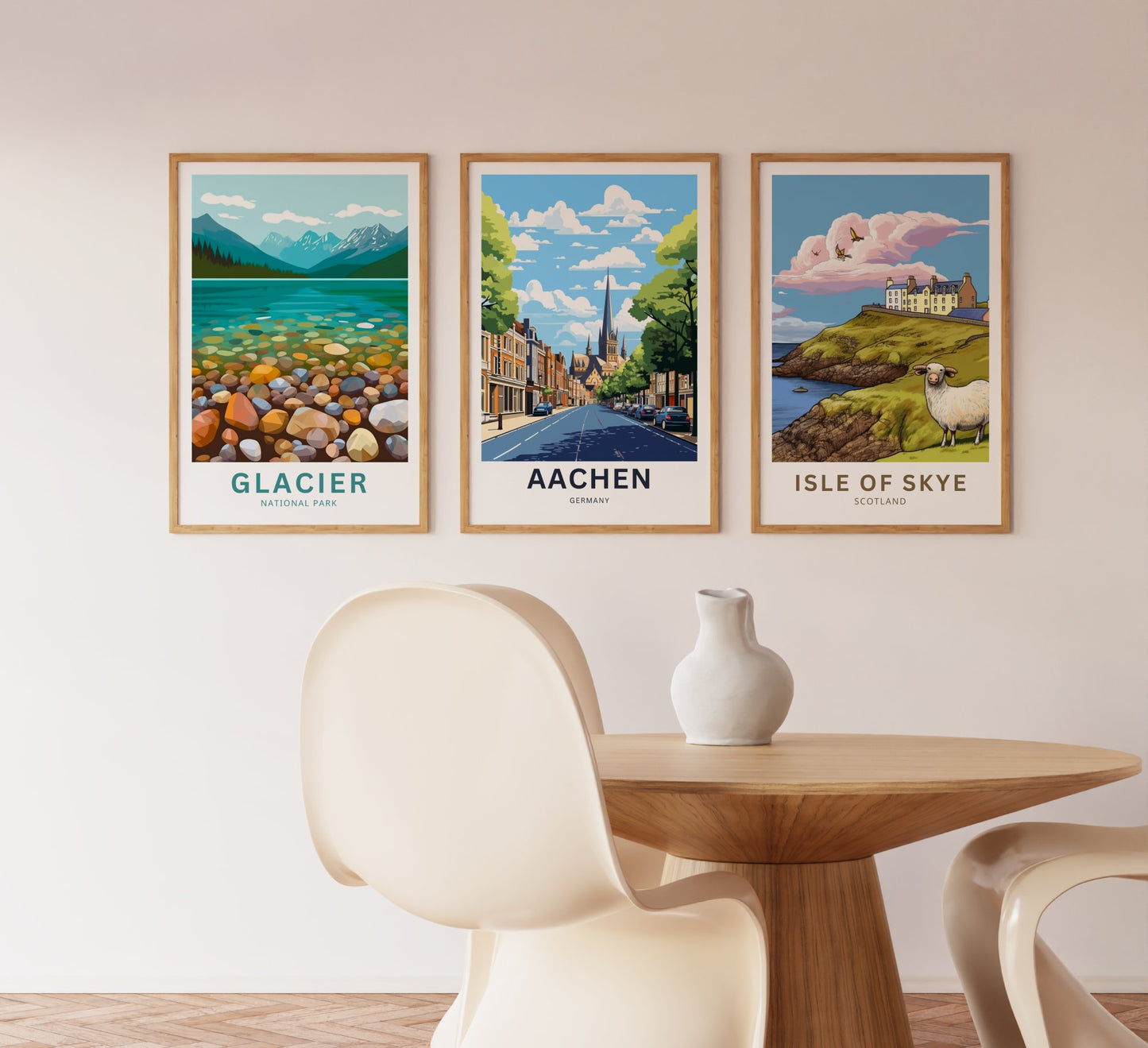 Aachen City Travel Poster