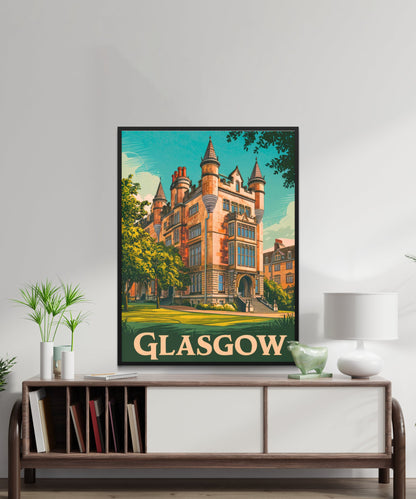 Glasgow Vintage Travel Poster - Art Scene