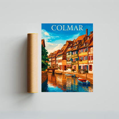 Colmar Vintage Travel Poster