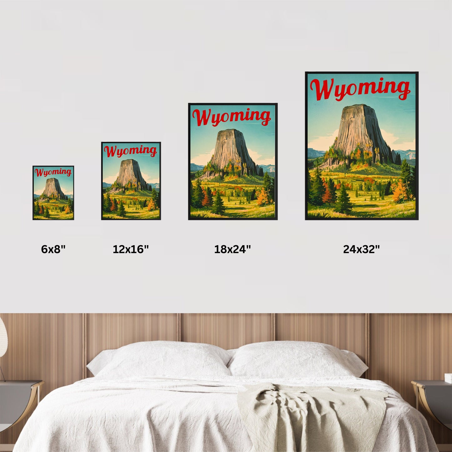 Wyoming  Vintage Travel Poster - Timeless Frontier Landscapes