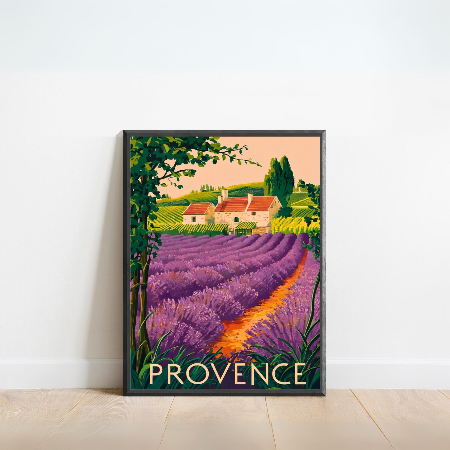 Provence Rocks Vintage Travel Poster - Timeless French Countryside