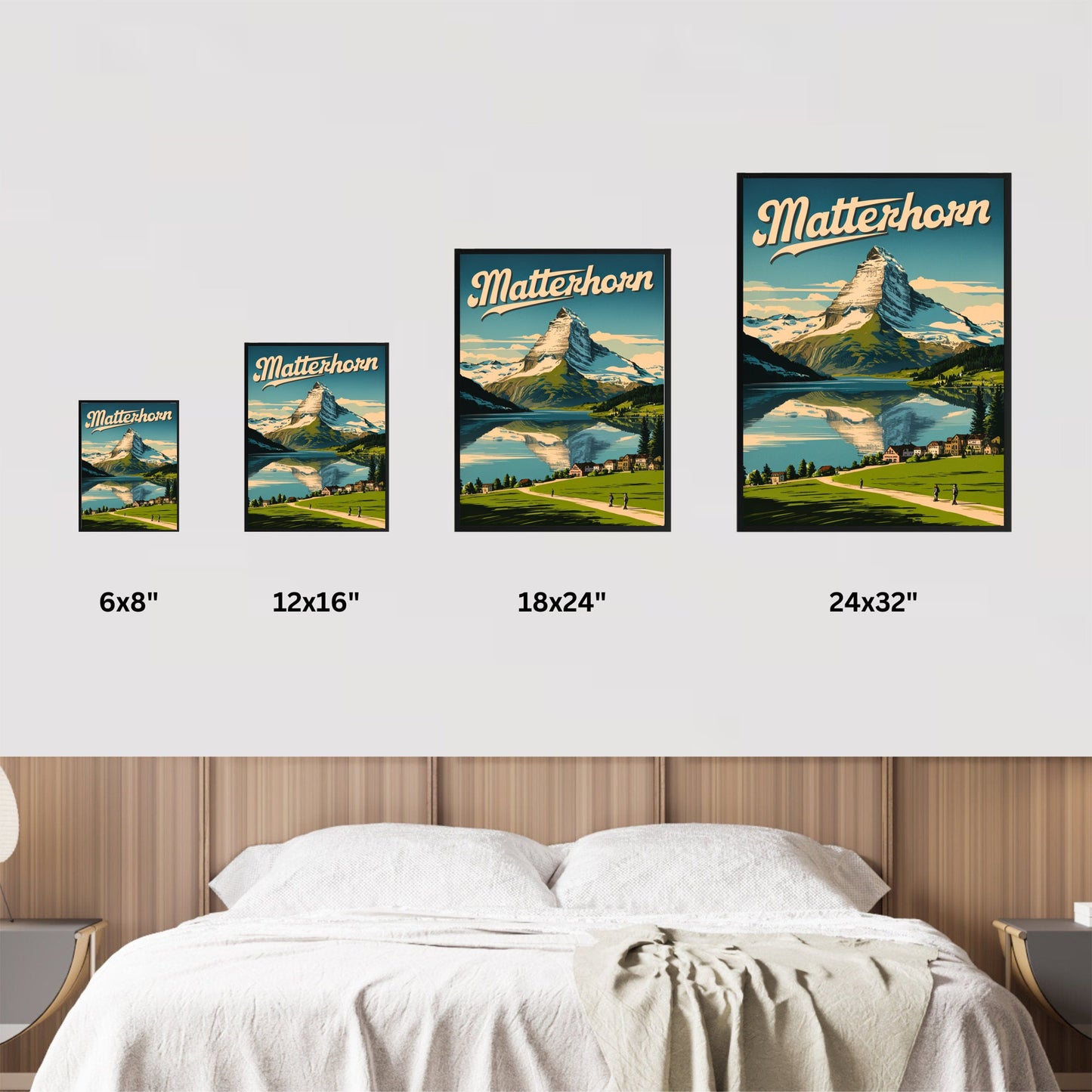 Matterhorn Vintage Travel Poster -Alpine Serenity