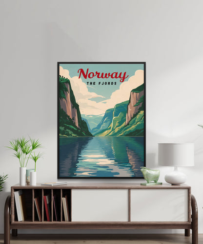 Norway Vintage Travel Poster