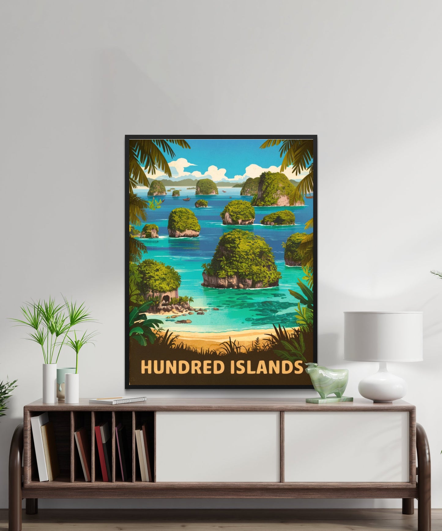 Hundred Islands Vintage Travel Poster - Maritime Views