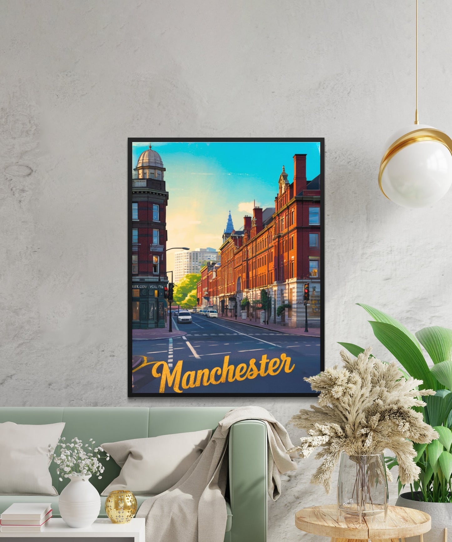 Manchester Vintage Travel Poster - Urban Revival