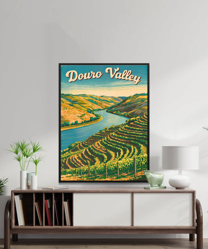 Douro Valley  Vintage Travel Poster