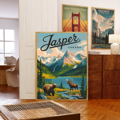 Jasper Vintage Travel Poster