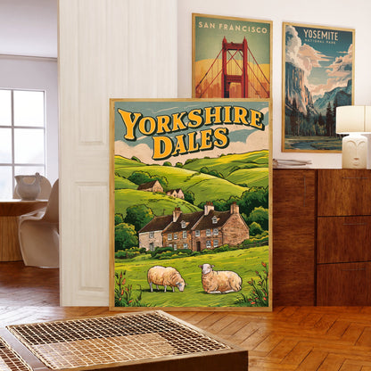 Yorkshire Vintage Travel Poster