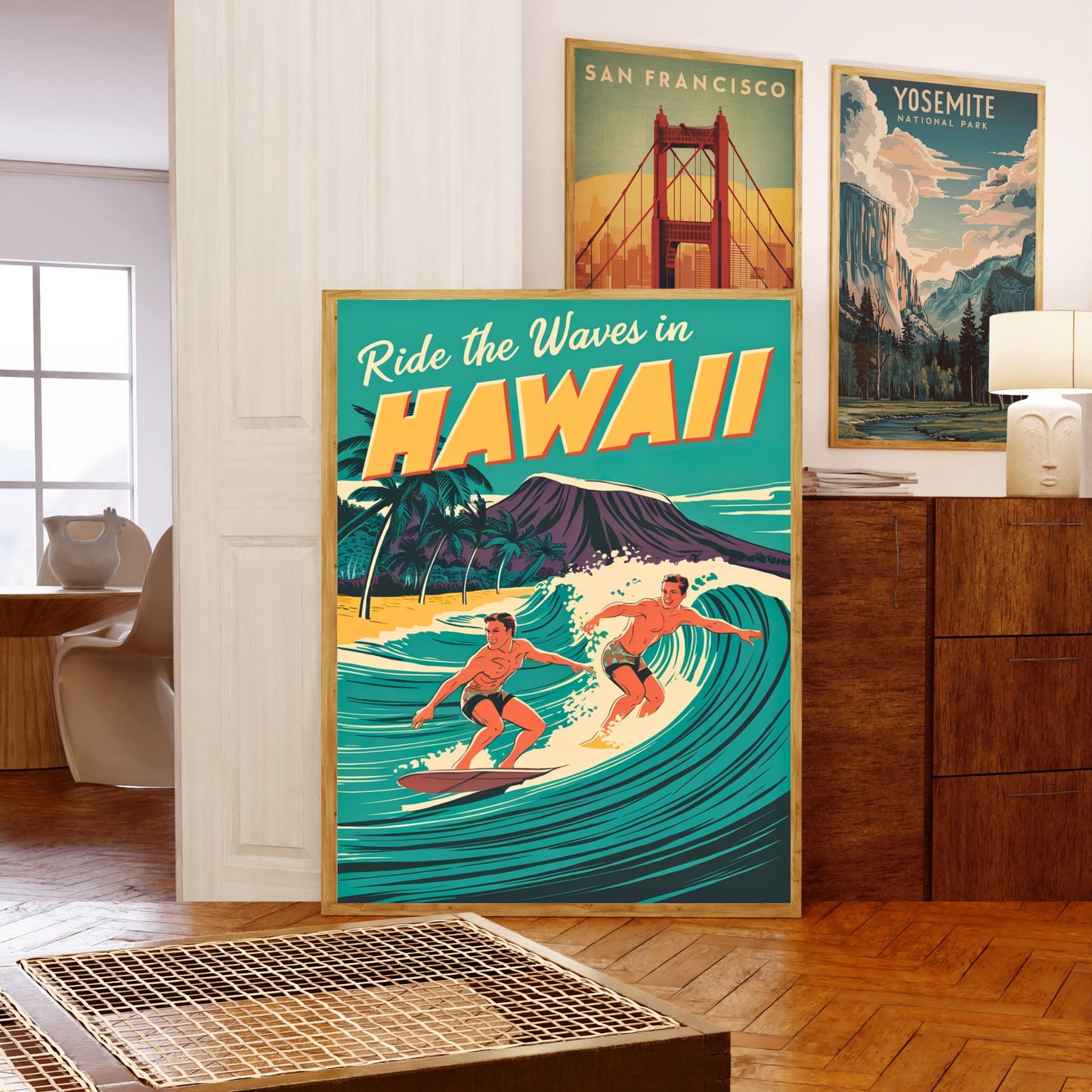 Hawaii Vintage Travel Poster - Island Paradise