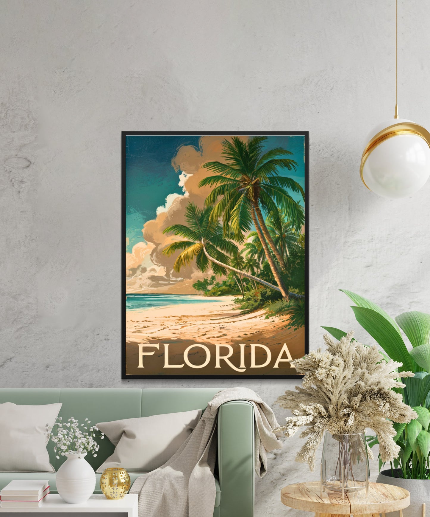 Florida Vintage Travel Poster - Coastal Elegance