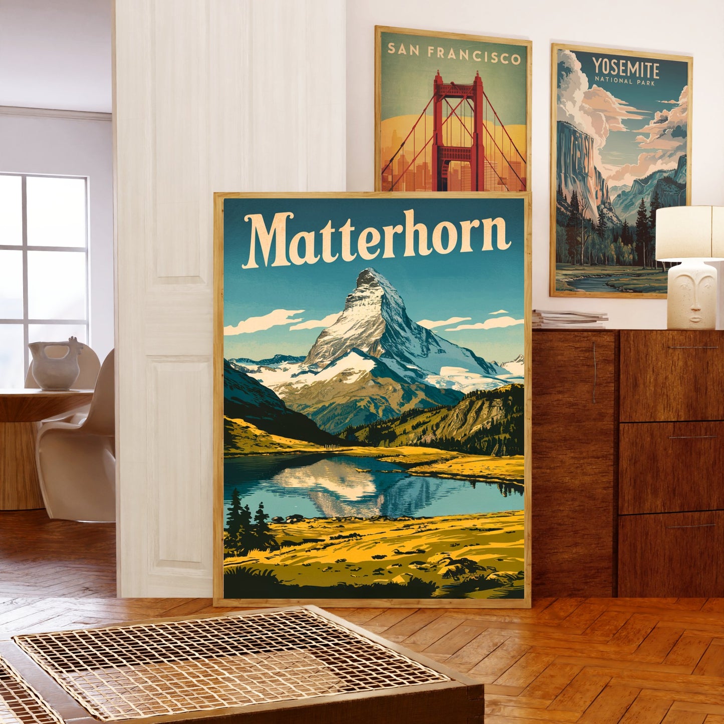 Matterhorn Vintage Travel Poster - Alpine Adventure