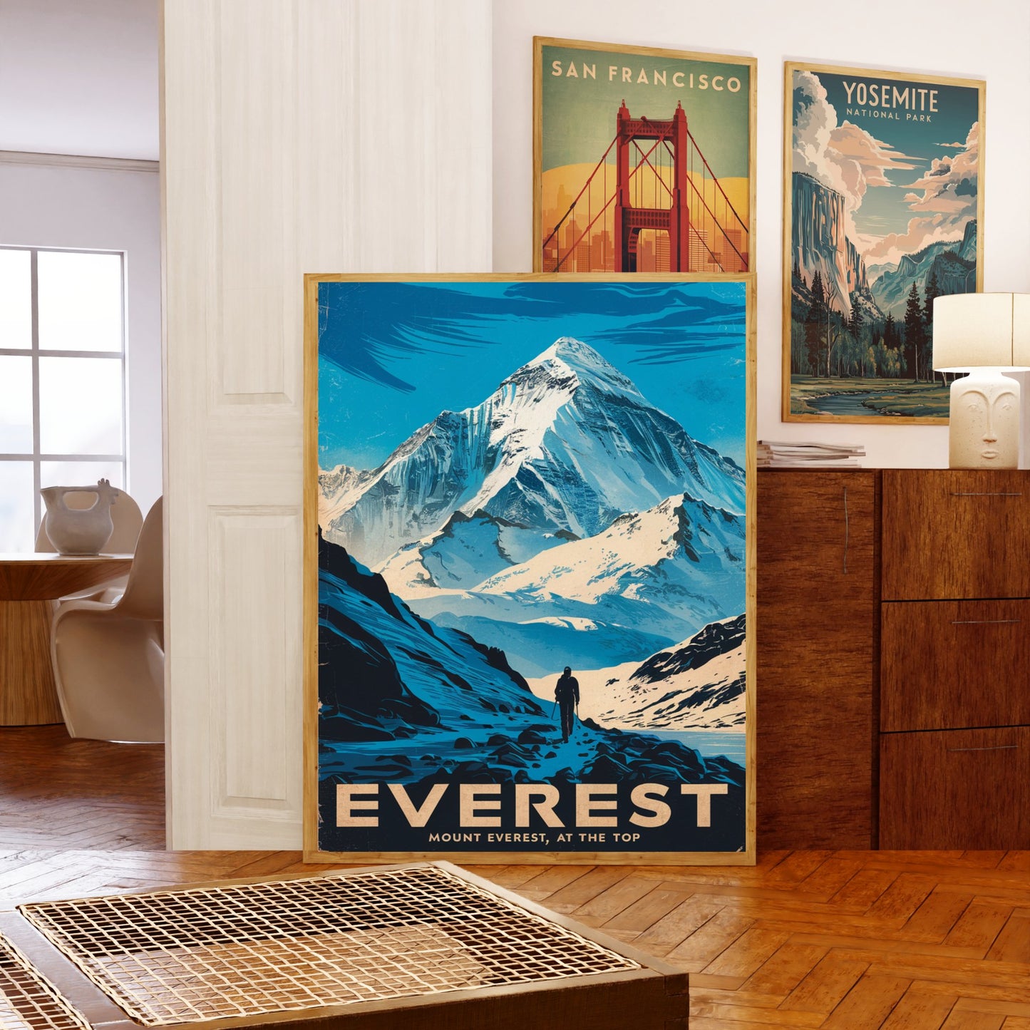 Mount Everest Vintage Travel Poster- Peak of Legends