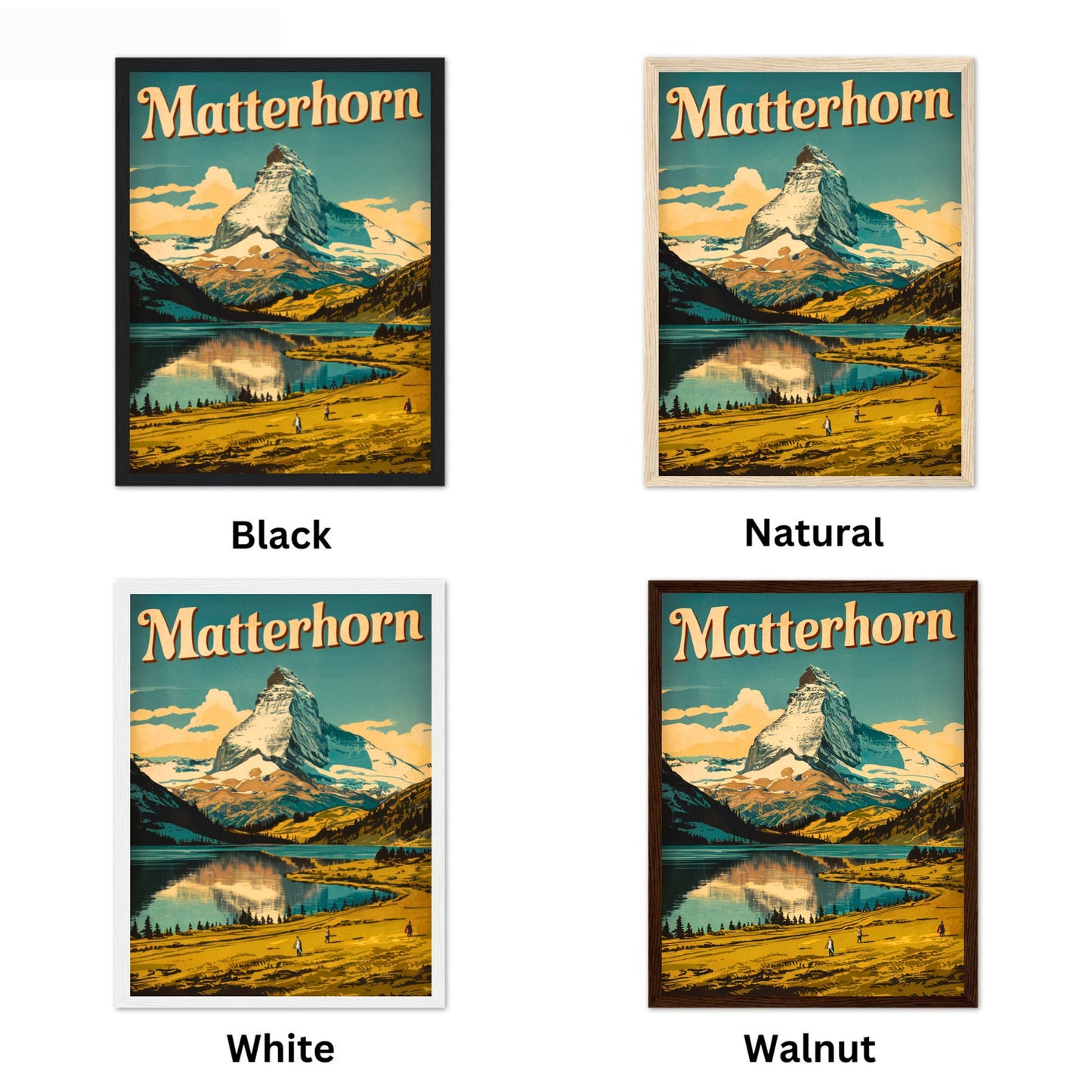 Matterhorn Vintage Travel Poster - Alpine Majesty