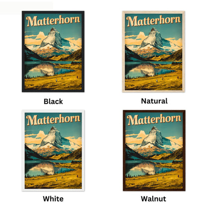 Matterhorn Vintage Travel Poster - Alpine Majesty