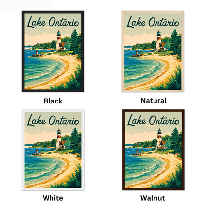 Lake Ontario Vintage Travel Poster - Timeless Great Lakes Majesty