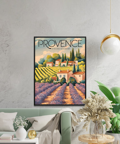 Provence Rocks Vintage Travel Poster