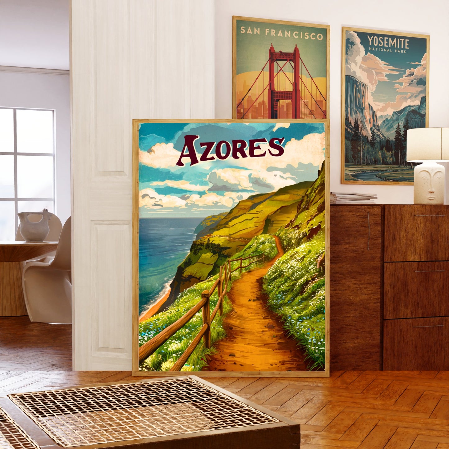 Azores Vintage Travel Poster